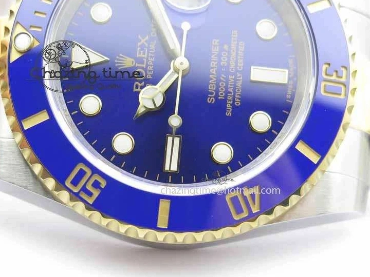 MiroTime 0410 Functional Submariner 116613 LB JF 1:1 Best Edition Blue Dial On SS YG Bracelet SH 3724